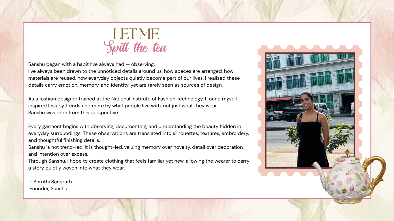 Founder's note from Shruthi Sampath